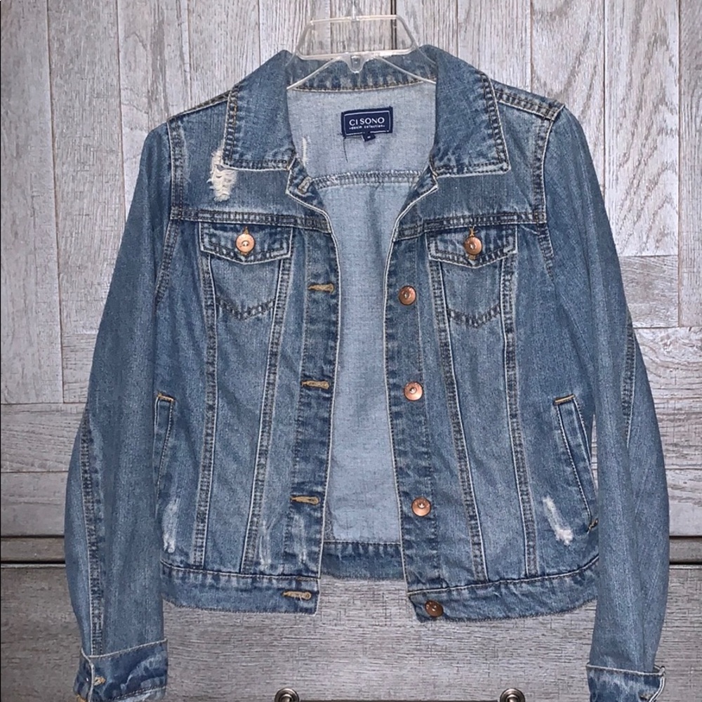 Cute Distressed Jean Jacket